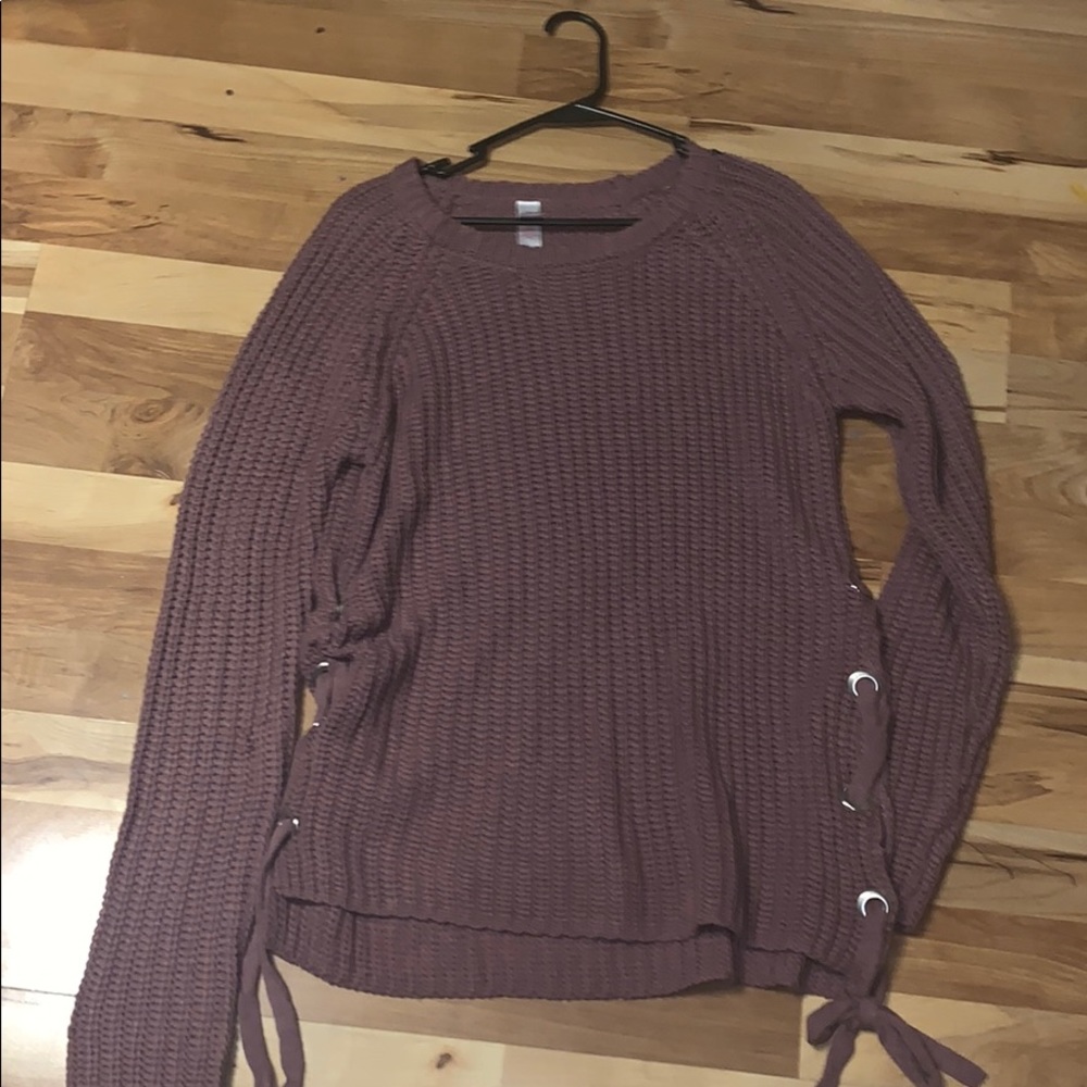 pink/burgundy color sweater